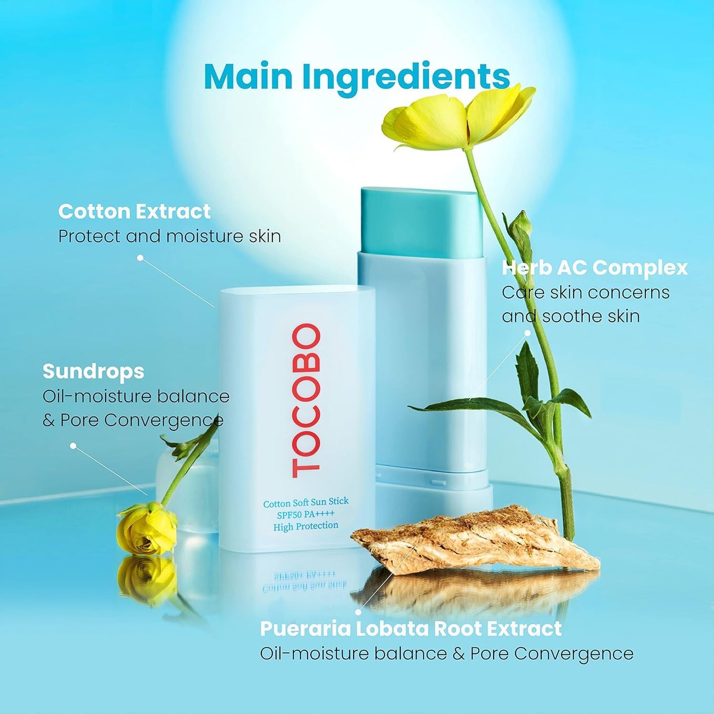 Tocobo Cotton Soft Sun Stick SPF50 PA++++ 